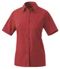 Damen Bluse halbarm rot, Gr. 48 : 48 : rot : 60% Baumwolle Produktbild-Vorschau 2