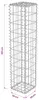 Gabionenwand mit Abdeckung Verzinkter Stahl 20×20×100 cm Produktbild-Vorschau 9