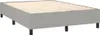 Boxspringbett mit Matratze & LED Hellgrau 140x200 cm Stoff Produktbild-Vorschau 5