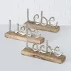 Dekoaufsteller Jillien Schriftzug Aluminium Mango 3er Set Produktbild-Vorschau 6