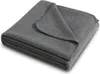 A folded gray fleece blanket is shown on a white background. Náhľad obrázku produktu
