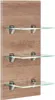 Badezimmer LED-Panel LAGOS-02 mit 3 Glasablagen Eiche hell Produktbild-Vorschau 1