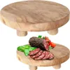Vassoio in legno su gambe per cibo e snack - Legno di teak Anteprima dell’immagine prodotto 8