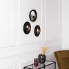 Home Deco Factory Spiegel - 3x Stuck - D25,5 - schwarz/gold Produktbild-Vorschau 7