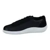 A black Ecco Komfort Schnürschuh women's shoe with a white sole, shown from the side against a white background. Náhled obrázku produktu