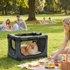 PawHut Hundebox faltbar Hundetransportbox mit Kissen aus Produktbild-Vorschau 2