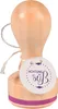 HEYDA 211803015 Stempel Achtung süß Holz matt lackiert Produktbild-Vorschau 1