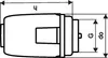 A technical drawing of a product with dimensions indicated. Náhled obrázku produktu