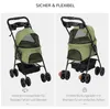 PawHut Hundewagen Pet Stroller für kleine Hunde und Katzen Produktbild-Vorschau 5