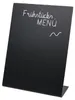 Kreidetafel als Tischaufsteller von HMF in DIN A6 Hochformat als L-Ständer in Schwarz Anteprima dell’immagine prodotto