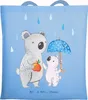 Mr. & Mrs. Panda Uni Tasche Tagesvater Herz - Sky Blue - Produktbild-Vorschau 1