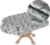 Tischdecke Wachstuch Premium Blumen Grau Robust Produktbild-Vorschau 1