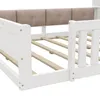Flieks Kinderbett 140x200cm mit Led, Bodenbett Holzbett mit Produktbild-Vorschau 8
