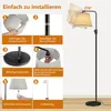 An image showing the step-by-step assembly instructions for a floor lamp. Anteprima dell’immagine prodotto