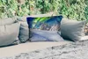 MuchoWow® Outdoor Kissen - Nordlichter - Schnee - Baum - Produktbild-Vorschau 2