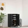 vidaXL Schuhschrank Schwarz Eichen-Optik 60x35x92 cm Produktbild-Vorschau 2