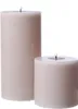 LED Stumpenkerze MIA - Echtwachs - realistische 3D Flamme - H: 20cm - D: 10cm - altrosa Produktbild-Vorschau