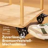 H&S 4x 50mm Möbelrollen - Rollen Möbel Lenkrolle mit M10 Produktbild-Vorschau 4