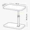 Beistelltisch höhenverstellbar - 40x30 cm - Laptoptisch für Produktbild-Vorschau 6