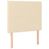 vidaXL Têtes de lit 2 pcs. Crème 90x5x78/88 cm Tissu Voir les images du produit 1