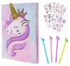 Cahier en peluche avec motif licorne et accessoires Voir les images du produit 1