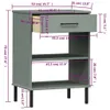 Konsolenschrank OSLO mit Metallbeinen Grau Massivholz Produktbild-Vorschau 7