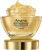 A close-up studio shot of a gold-colored cosmetic cream jar with its lid. Náhled obrázku produktu