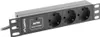 LANBERG 10" PDU-Steckdosenleiste 1U 3x Schuko 2m  sw Produktbild-Vorschau 5