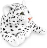 A plush toy leopard lying down on a white background. Náhľad obrázku produktu