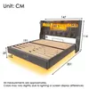 Flieks čalúnená posteľ 140 x 190 cm s USB a Type-C, Náhľad obrázku produktu 4