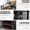 Příborník COSTWAY, kuchyňská skříňka se 2 kovovými Náhled obrázku produktu 5