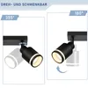 ZMH LED plafoniera nera a 4 fiamme GU10 orientabile in Anteprima dell’immagine prodotto 5