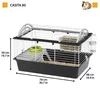 Ferplast Casita 80 Cochon d'Inde Noir, Blanc Voir les images du produit 2