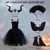 Kinderkostuum: Slechte Koningin Maleficent, inclusief jurk, Productafbeelding-voorbeeld 5