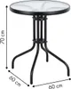 Tavolo da giardino 60 cm per terrazza da giardino Anteprima dell’immagine prodotto 9
