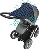 Dooky Design Sonnenschutz für Kinderwagen Sonnenschirm Blue Voir les images du produit 2
