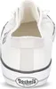 The back view of a white canvas sneaker. Produktbild-Vorschau