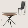 BEALIFE Runder Esstisch 100 cm ø mit 4 Stühlen | Set für Produktbild-Vorschau 5