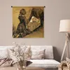 MuchoWow® Wandteppich Wandbehang Mädchen kniend bei einer Produktbild-Vorschau 5