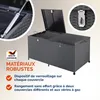 CASARIA Coffre de rangement extérieur en polyrotin XXL - Voir les images du produit 5