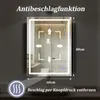 Koonmi 80x60cm LED Badezimmerspiegel - 3 Einstellbare Produktbild-Vorschau 7