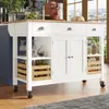 OKWISH Îlot de Cuisine - Meuble Mobile avec Rangement et Voir les images du produit 3