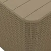 vidaXL Gartentisch mit Abnehmbarer Tischplatte Hellbraun Produktbild-Vorschau 7
