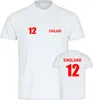 multifanshop Kinder T-Shirt - England - Trikot Nummer 12, Produktbild-Vorschau 1
