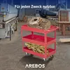 AREBOS Servante d'atelier rouge | 3 compartiments | jusqu'à Voir les images du produit 8