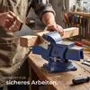 tectake® Schraubstock aus Gusseisen 3 Anschraublöcher Produktbild-Vorschau 8