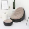 Fotel Dmuchany Z Pufą Sofa Zestaw Brązowy Podgląd zdjęcia produktu 2