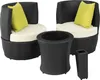 A set of outdoor furniture including two chairs, a table, and a planter. Náhled obrázku produktu