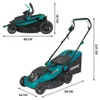 Rasenmäher 1600 W, 38 cm Schnittbreite, 42 L Fangkorb, Produktbild-Vorschau 2