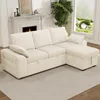 Merax Ecksofa 3-Sitzer mit Schlaffunktion, Stauraum, Produktbild-Vorschau 7
